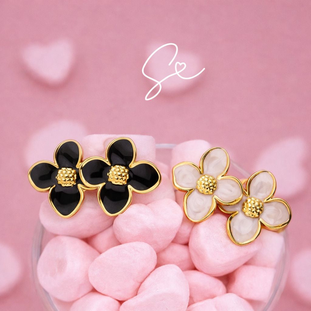 Flower earrings