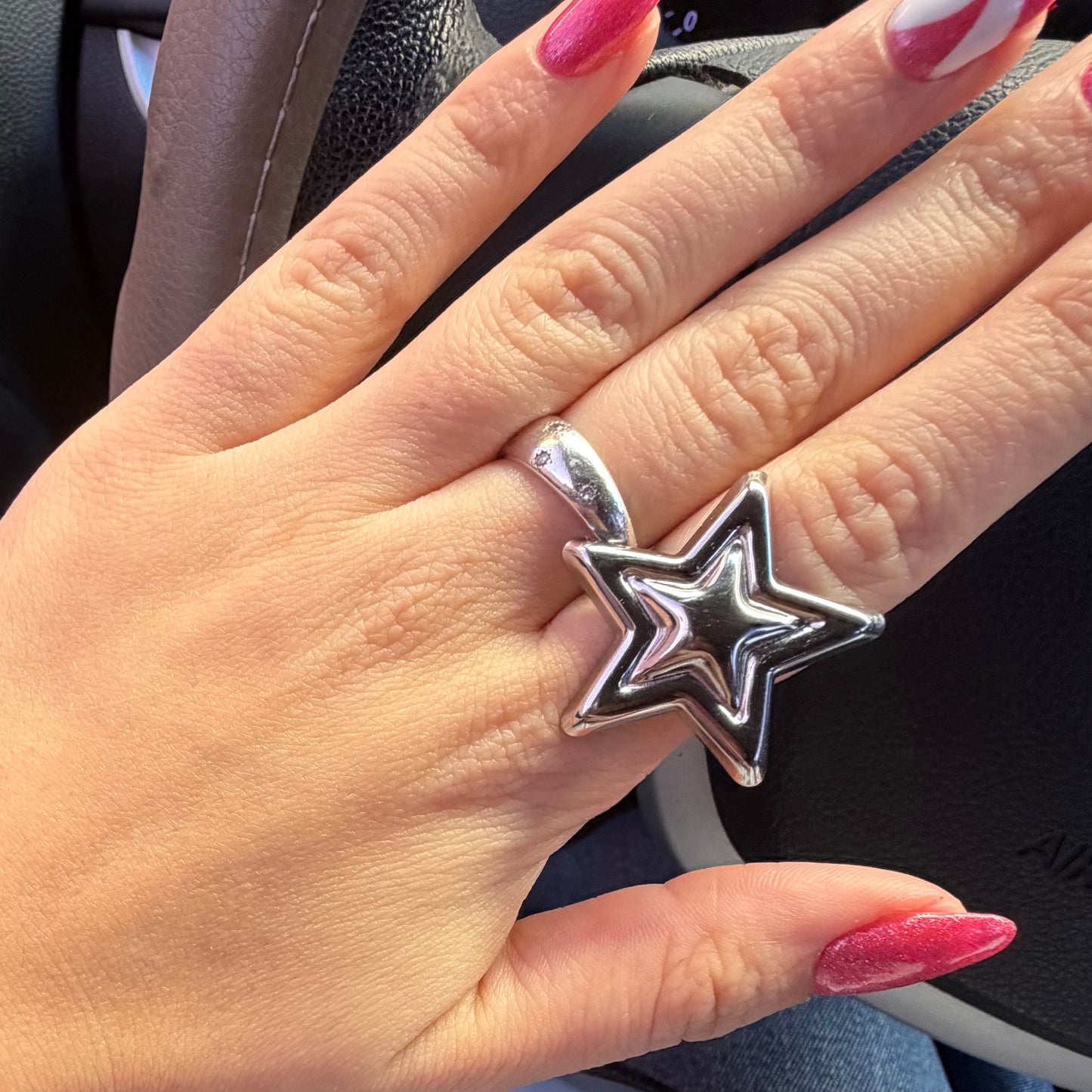 Anillo chunky star