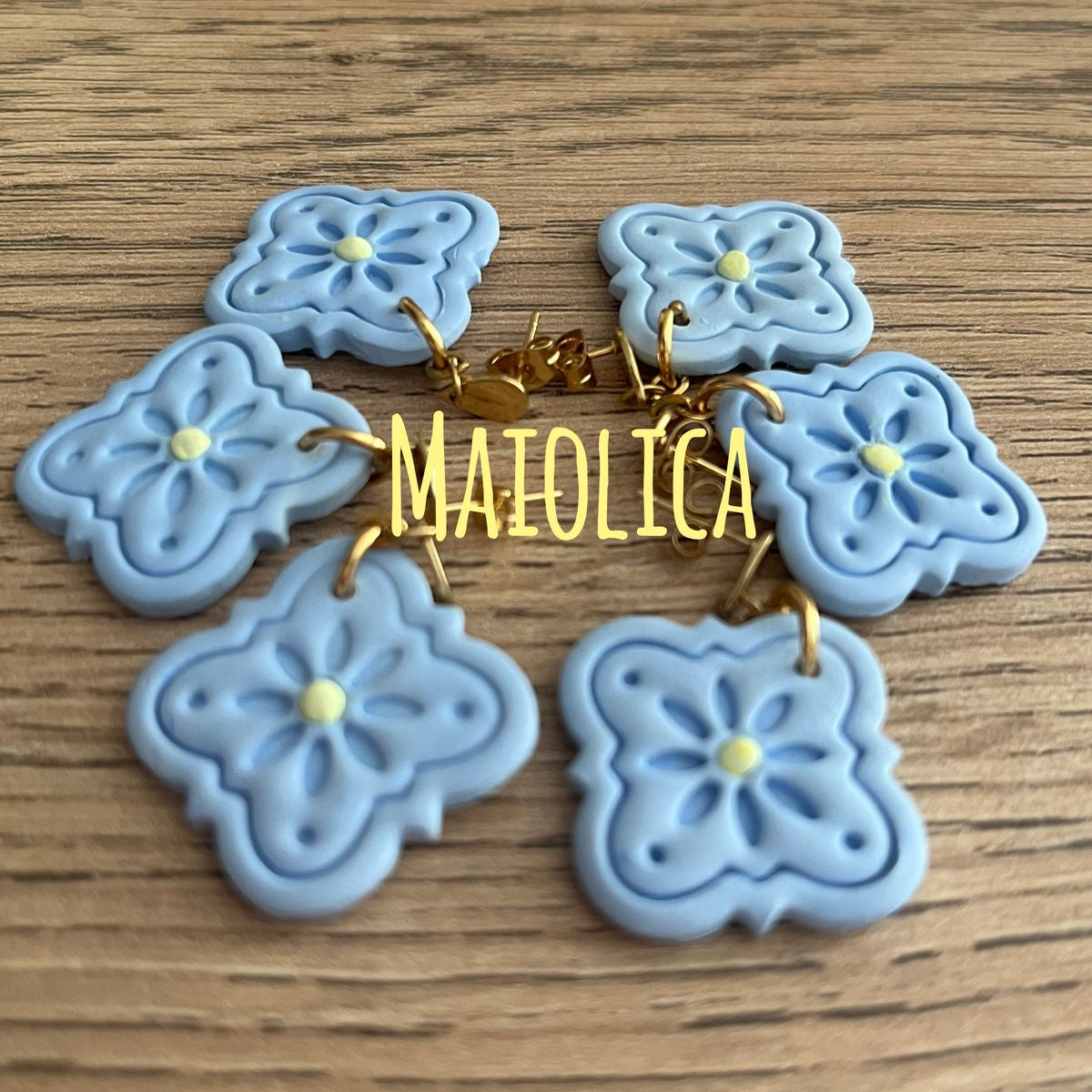 Maiolica earrings 🍋
